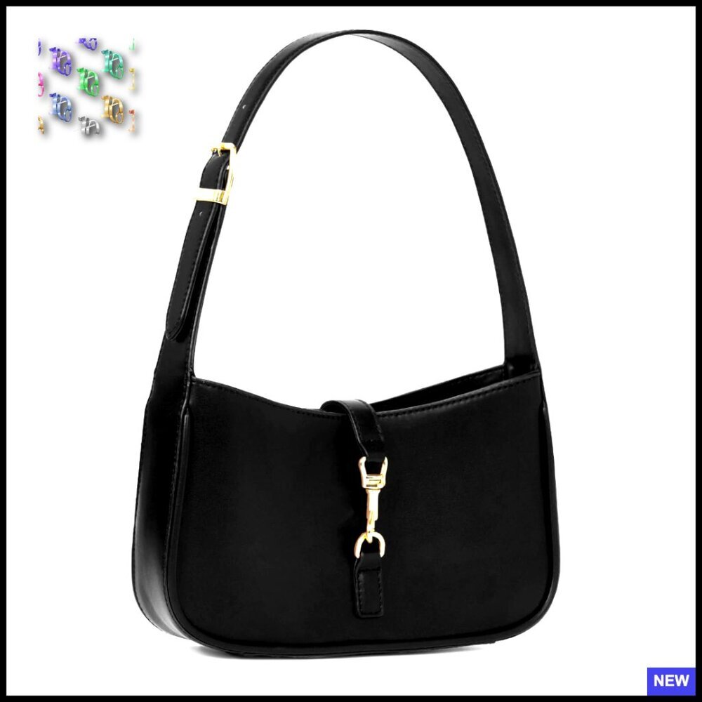 Trendy Small Shoulder Bag Faux Leather Purse Everyday Chic Handbag